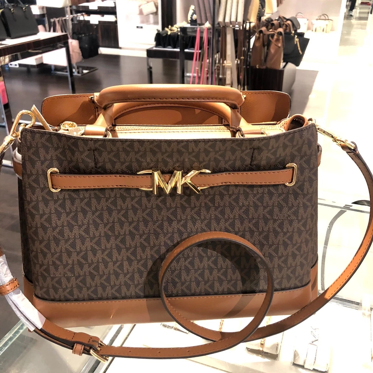 Michael Kors Reed Large Logo Belted Satchel