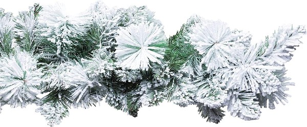 "Girlande Tannengirlande Weihnachtsdeko \"Carey\" Schneebedeckt Innen/AußEn 270 Cm"-image