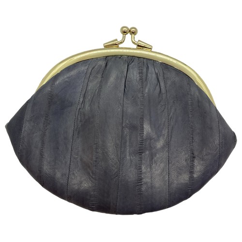 Genuine Eel Skin Cosmetic Case Pouch Makeup Case Round Pouch - Picture 9 of 63