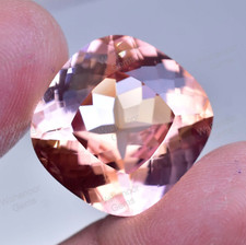Natural imperial Topaz 31.30 Ct Cushion Stunning FLAWLESS Certified Gemstone