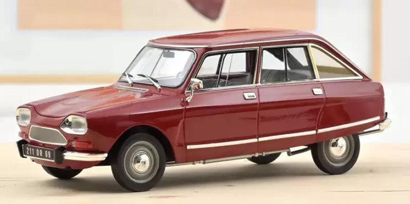 CITROEN Ami 8 Club - Limited 300 - 1969 - massena red - NOREV 1:18