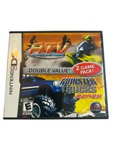 Nintendo DS 2 Game Pack Complete in Box CIB ATV Monster Trucks Mayhem