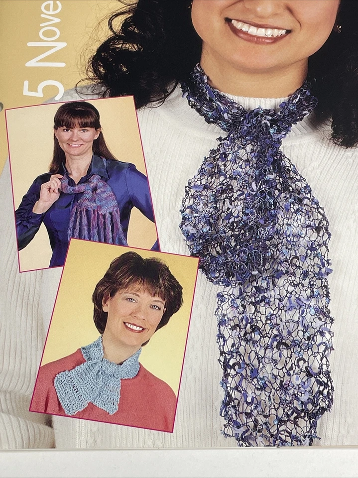 Bufanda 5 diseños novedosos patrón tejido casa de abedules blancos Foto 2 de 4