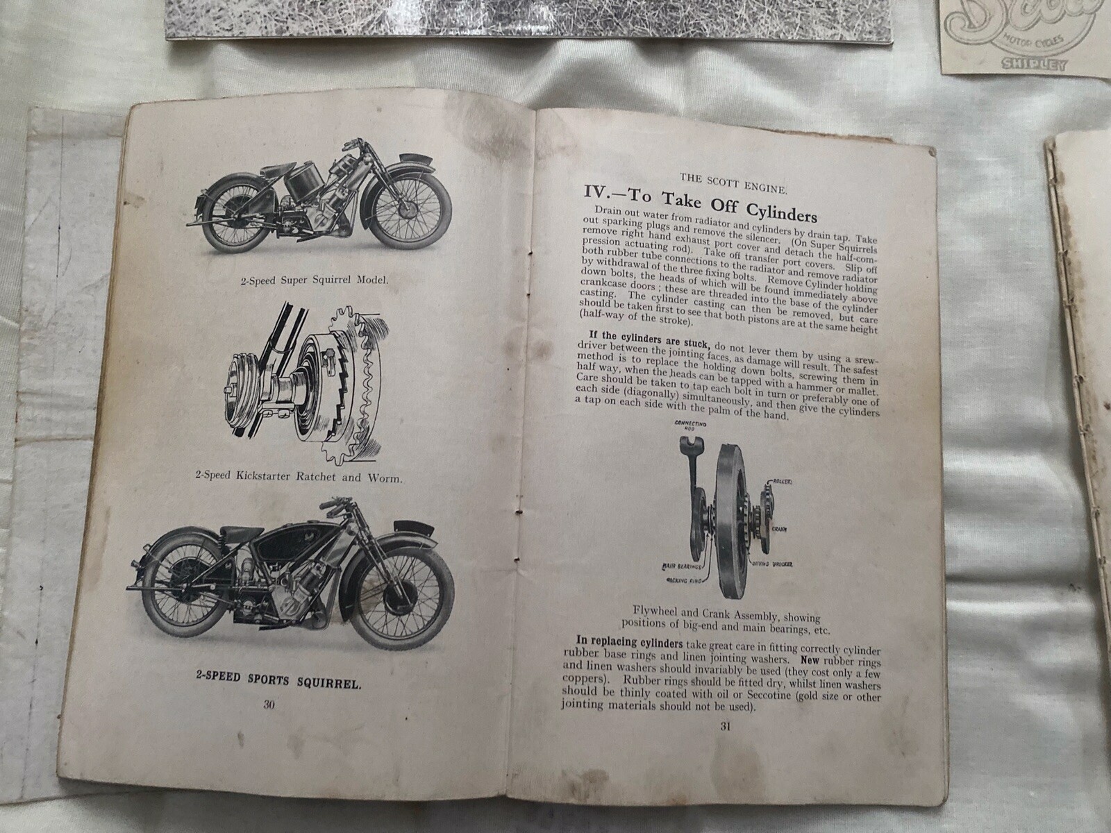 Scott Vintage Motorcycle Handbook Motorcycle Books And Literature eBay