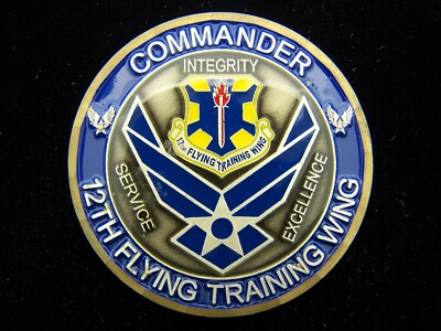 USAF Commander 12th Flying Training Wing Challenge Coin