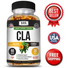 CLA 60ct Weight Loss Belly Stomach Fat Burner Diet Pills Lean Muscle Tone Slim