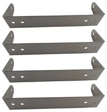 4 Lot Workman C529C CB Radio Replacement Brackets For Cobra 29 Radios - CHROME