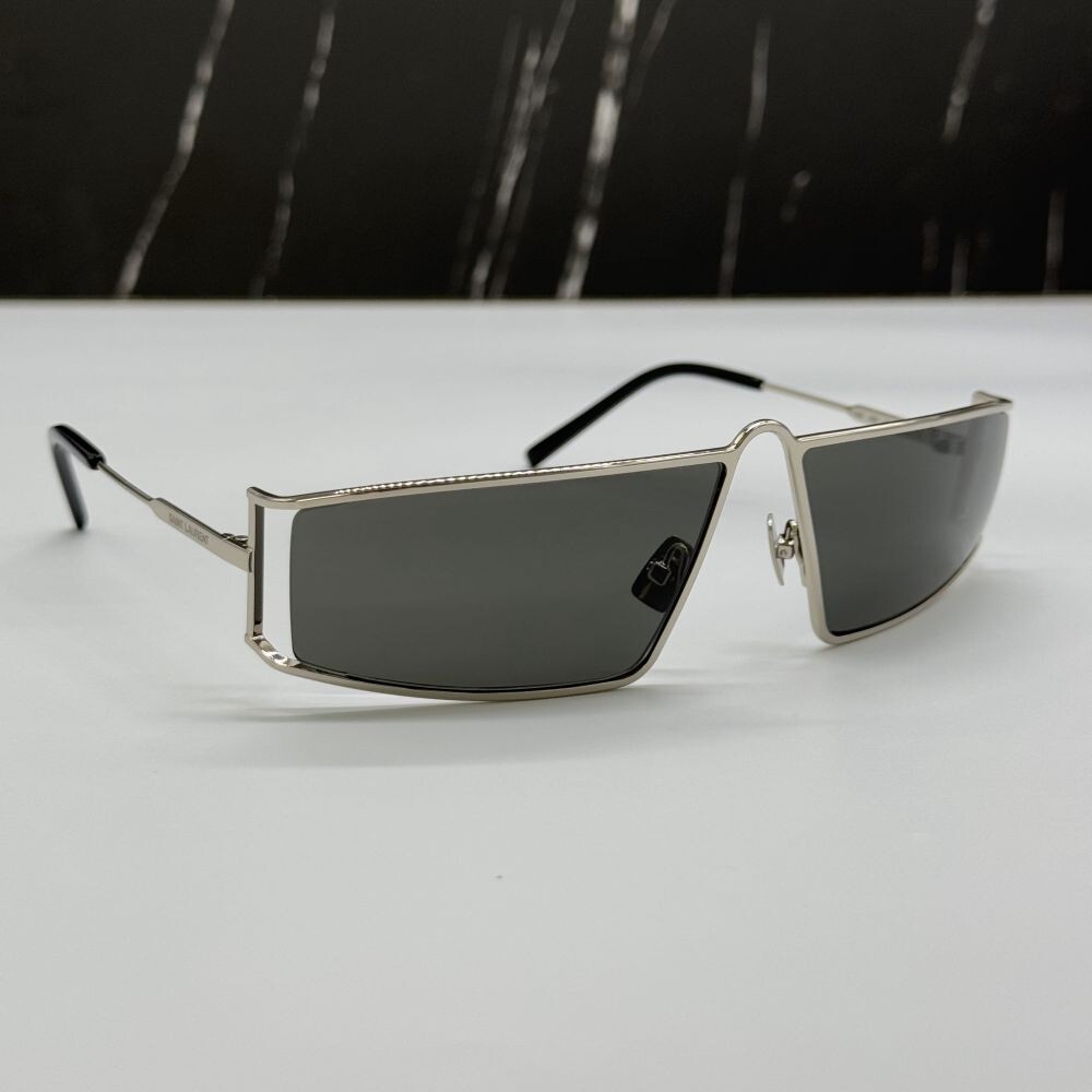 NUOVI OCCHIALI DA SOLE SAINT LAURENT SL606 002 UNISEX ARGENTO SAINT LAURENT SL 606 002