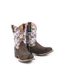 Tin Haul Boots Tin Haul Kids Chestnut and Daisy Boots