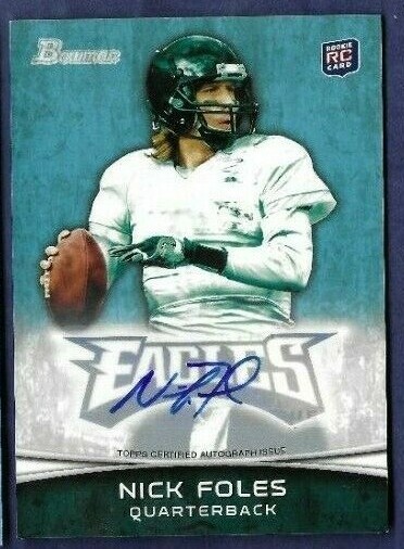 Nick Foles 2012 Bowman Auto RC Eagles Chicago Bears