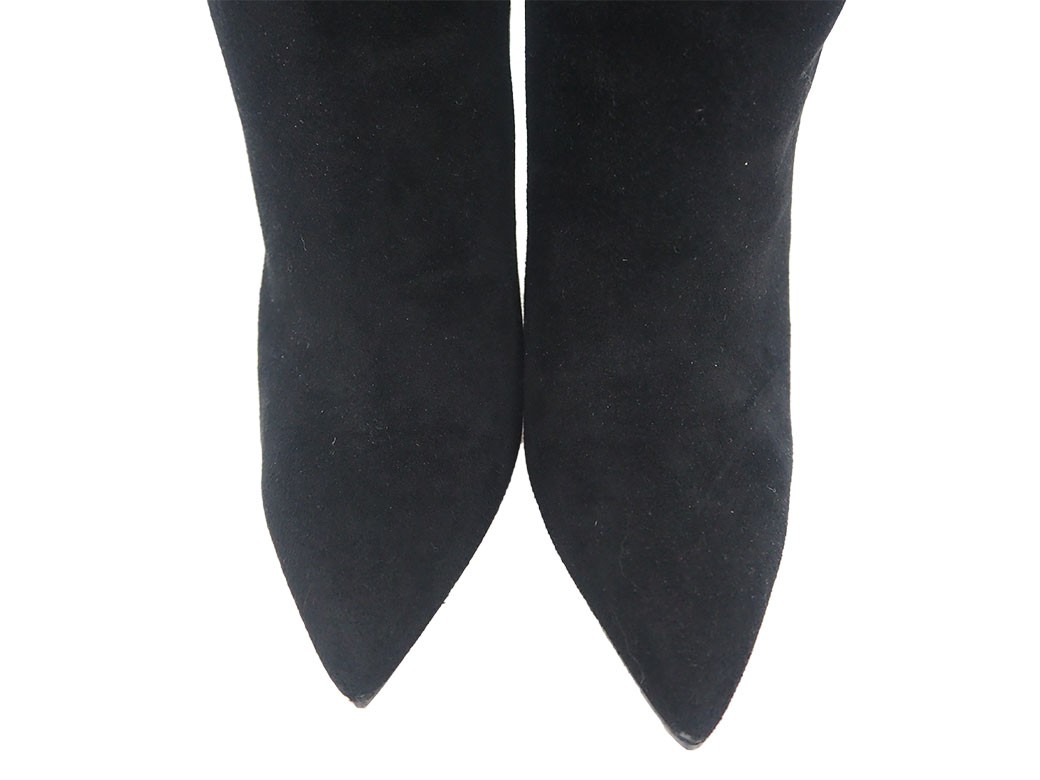 GUCCI Women's Long Stiletto Heels Suede Size:36/JP:23 Black 141219K Authentic thumbnail 5