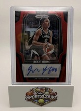 Panini 2024 Prizm WNBA Jackie Young Signatures Auto #SG-JY Red Parallel /18