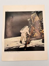 Vintage NASA Official Lithograph Photo AS-11-40-5868 Apollo11 7 1/4"- 9"