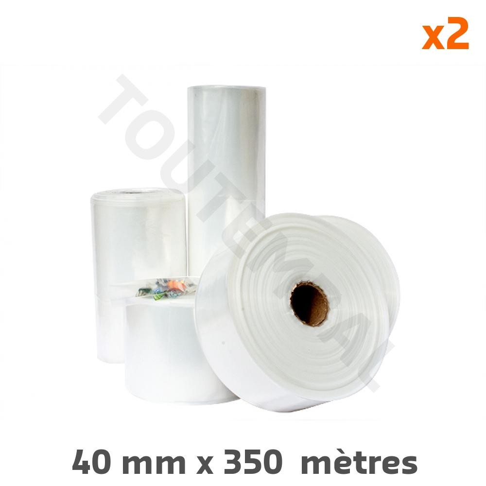 Gaine de conditionnement 40mm pour emballer les pièces longues et profilés étroits