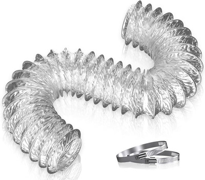 15cm Flexibler Kanal 2m Alufolie Isolierter Wärmeschlauch 6 Zoll Rohrschellen