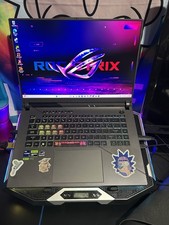 2024 ASUS ROG Strix G16 with cooling station and mouse