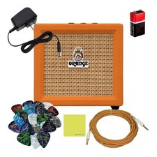 Orange CRUSH-MINI 3W Guitar Combo Amp w/ 9V PWR, PCH102OC,  24X PICKS