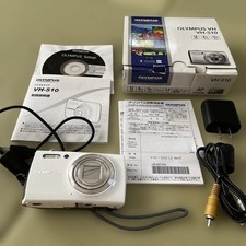 OLYMPUS VH-510 White Compact Digital Camera Tested Working Seller Japan