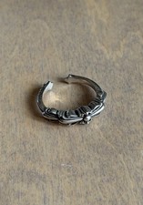 Chrome Hearts Mini Double Floral Ring Size 8 US