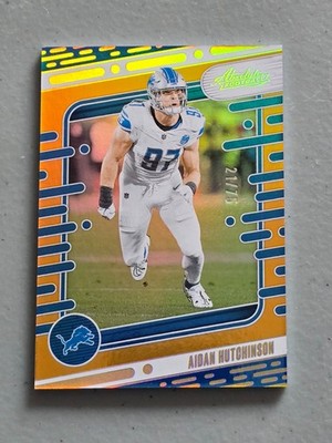 2024 Panini Absolute Aiden Hutchinson #34 Orange Spectrum #/75 Detriot Lions