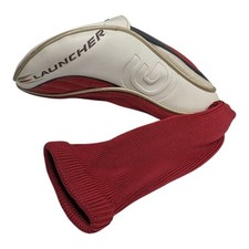 Cleveland Launcher EZ Grab Red/White Driver Headcover Leather  Knit