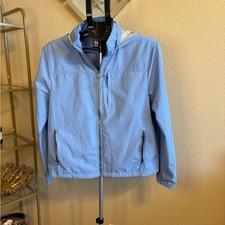 Women's medium Avalanche Mid weight wind/rain jacket pale blue