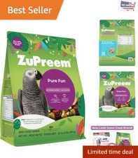 Exciting Seed  Pellet Blend Bird Food for Parrots, Conures  Cockatoos - 2 lb
