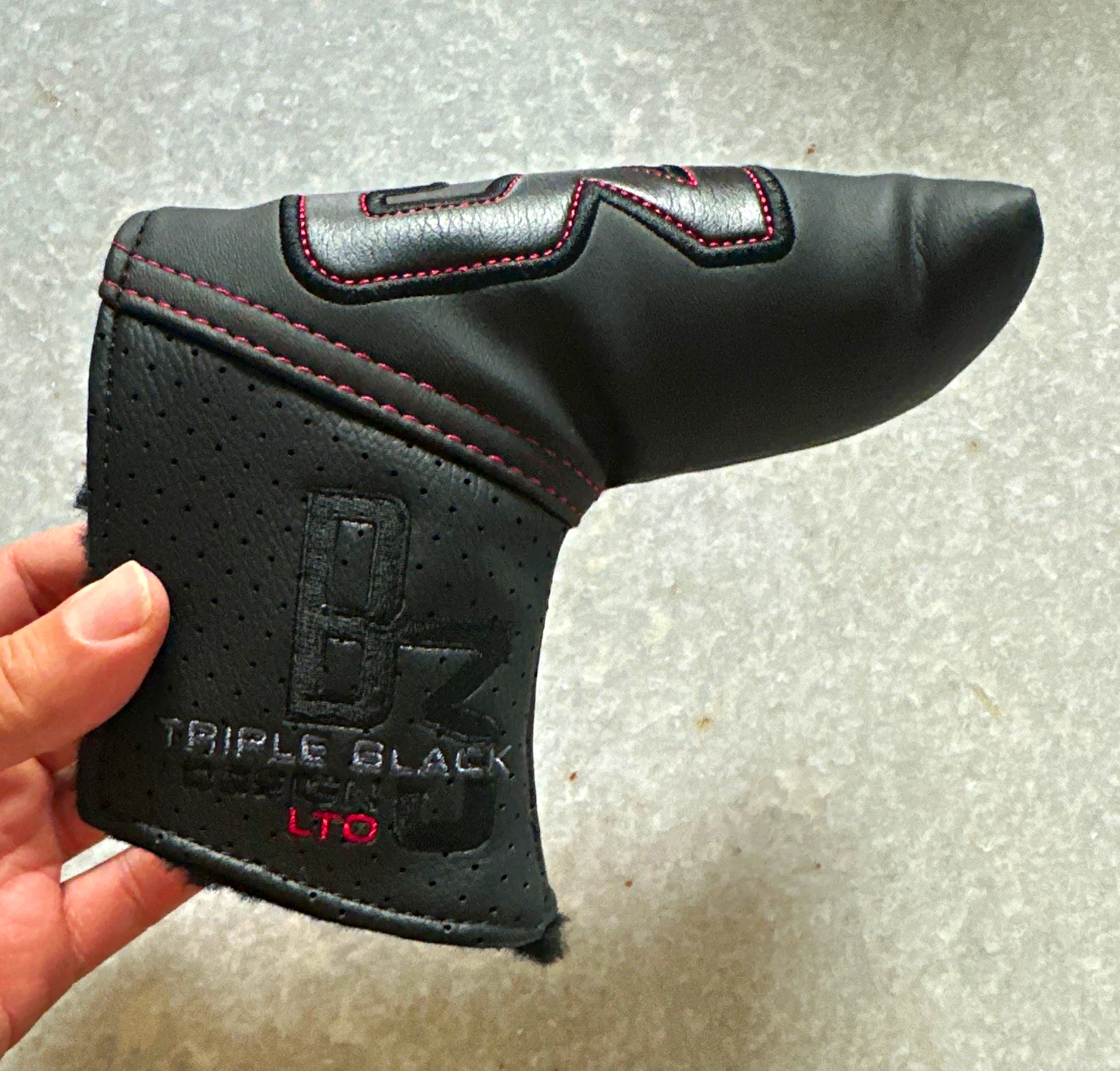 Scotty Cameron Limited Triple Black LTD Putter Headcover Black/Red/Gray