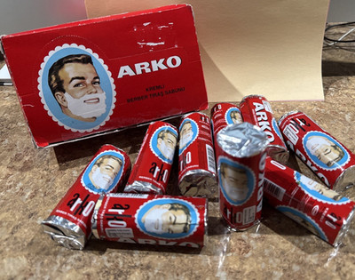 Arko Barber Berber Original EVYAP 9 Sticks Stick Shaving Soap Germany Import