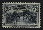 CKStamps: US Stamps Collection Scott#240 50c Columbian Used Small Thin Crease