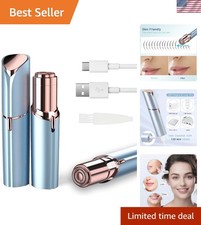 Stylish USB Rechargeable Facial Hair Remover with LED Light for Effortless Care