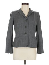NWT Talbots Women Gray Wool Blazer 8 Petites