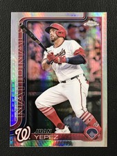 2025 Topps Chrome #16 Juan Yepez Prism Refractors Washington Nationals