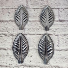 Vintage Chase Art Deco Ash Receiver Set Of 4 Leaf Shaped 5.5in MCM Home Decor