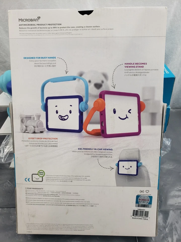 New LOT OF 10 Kid Friendly Shockproof Stand Case for iPad 2019-2021 Matte BLUE - Image 2 of 3