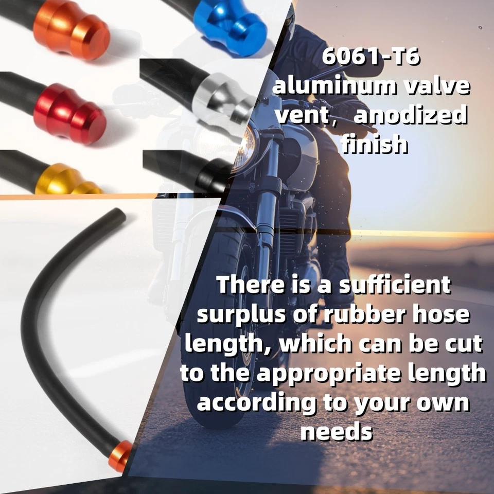 Tapa de combustible de gas universal tanque tubo de ventilación respirador manguera tubo válvula moto de tierra para KTM Foto 4 de 4