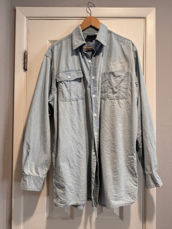 Roger Waters The Wall Live Long Sleeve Denim Mens Shirt (XL)