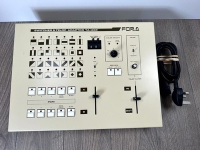 Vintage FOR-A TA-20P Switcher & Telop Adapter Video Mixer Transition Controller