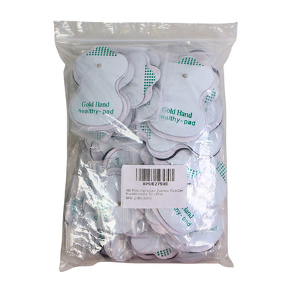 100Pcs Gold Hand Healthy-pad Replacement Electrode Pads Massage Patches