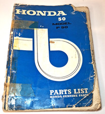 Honda 50 Model P50 Honda Genuine Parts List 1967 - Vintage Moped Motor Cycle