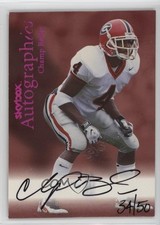 1999 Skybox Premium Autographics Century Marks 34/50 Champ Bailey Auto HOF 6m7