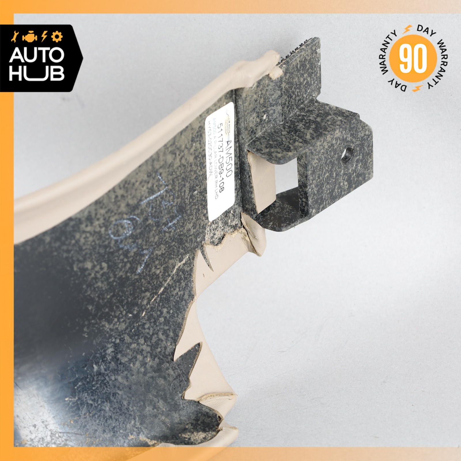 19-23 Aston Martin DB11 Front Right Side Lower A-Pillar Kick Panel Trim OEM