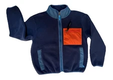 Patagonia Synchilla Kids' Boys Girls Fleece Jacket Full Zip Small 7-8 Blue Retro