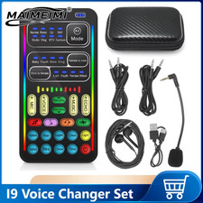 New Sound Changer I9 Voice Changer Set Multifunction Portable Recording Mini Sou