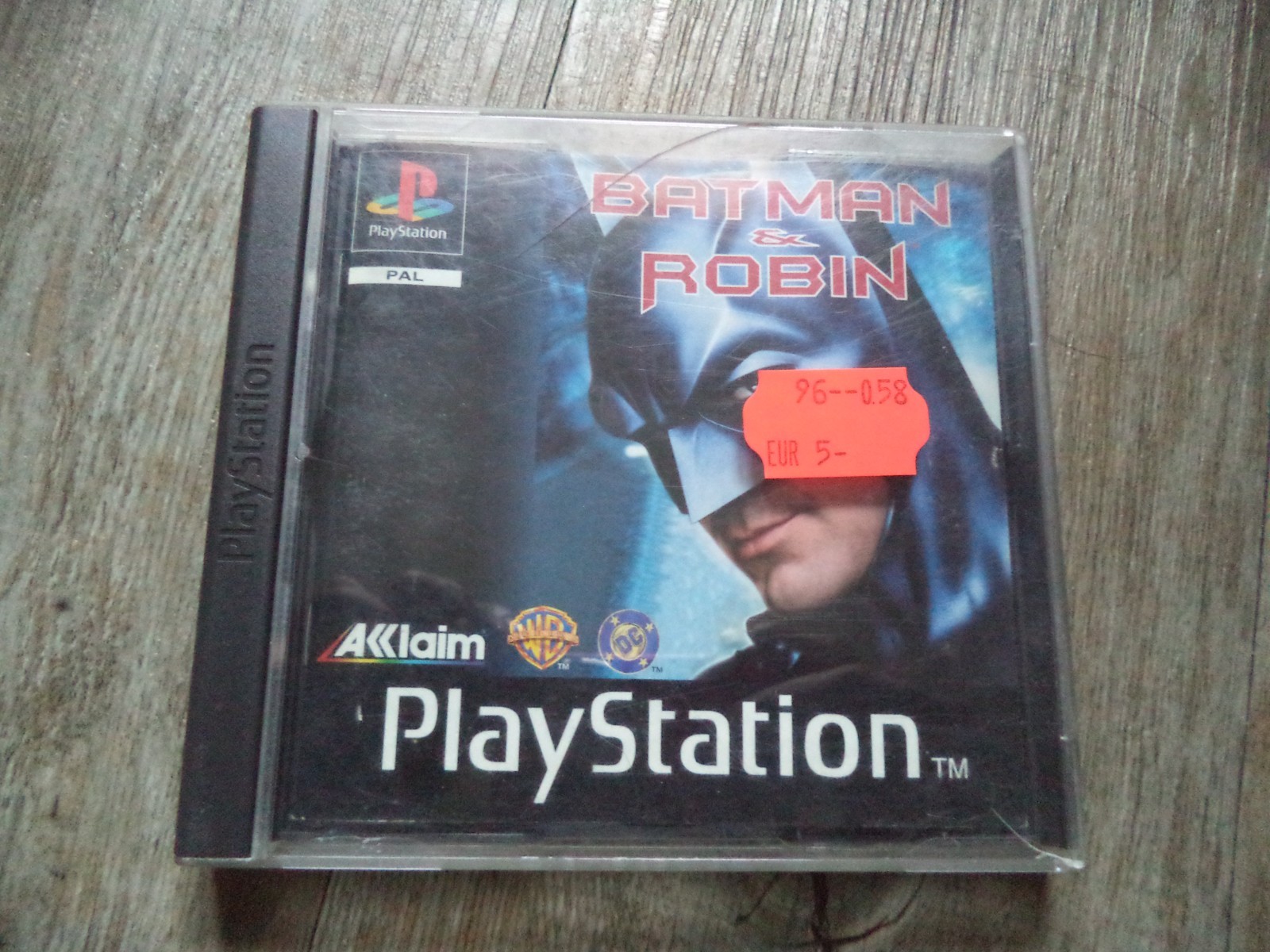 JEU Sony Playstation PS1 - Batman & Robin - PAL MANQUE JAQUETTE AVANT