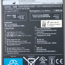 Fujifilm Li-Ion Rechargeable Battery 11.1V 2400mAh 125N100050 DR-ID 600
