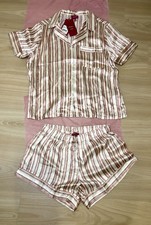 Eberjey x ILIA Silk Printed Short PJ Set LIMITED EDITION Size Small New W/tags