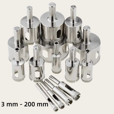 Diamantbohrer Bohrkrone Fliesenbohrer 3 - 200 mm für Glasfliesen Keramik Marmor - Bild 1 von 4