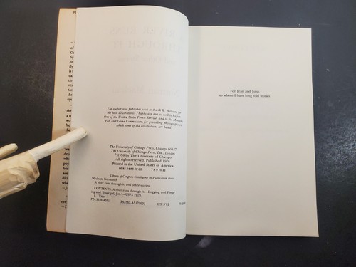 A River Runs Through It and Other Stories - Norman Maclean | PB 1976 - Picture 7 of 11