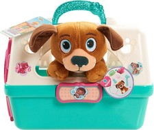 Doc McStuffins 8 Piece Set Pet Rescue On the Go Pet Carrier Dog Kids Toys NEW
